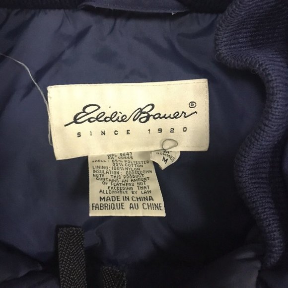 Vintage Eddie Bauer Jacket Men Size Medium Red Goose Down Ridge Line‎ Parka/Coat - Picture 6 of 11